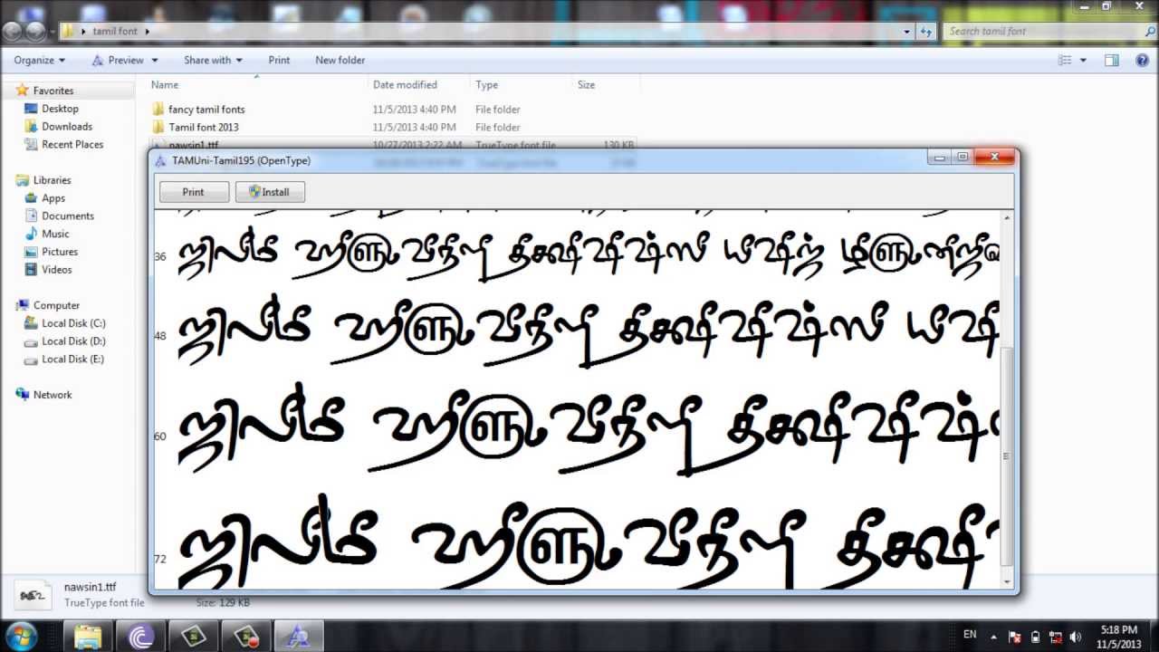 Tamil style fonts free download bindumathi